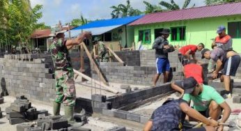 PLN Bedah Rumah Prajurit Kodim Sikka Pakai FABA PLTU Ropa